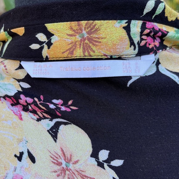 Zara Trafaluc Collection floral maxi shirt dress - size S - Picture 4 of 4